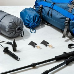 9 Pcs Trekking Pole Clip External Lock Fastener Buckle Climbing Stick