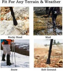 6pcs Walking Stick Tips, Replacement Rubber Tips for Walking Sticks, Trekking…