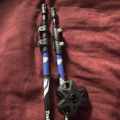 TrailBuddy Trekking Poles – Lightweight 7075 Aluminum Hiking Poles – Blue Lake