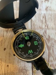 Compass Liquid Filled Map Directional Pathfinder Engineer Survey Maps Reader