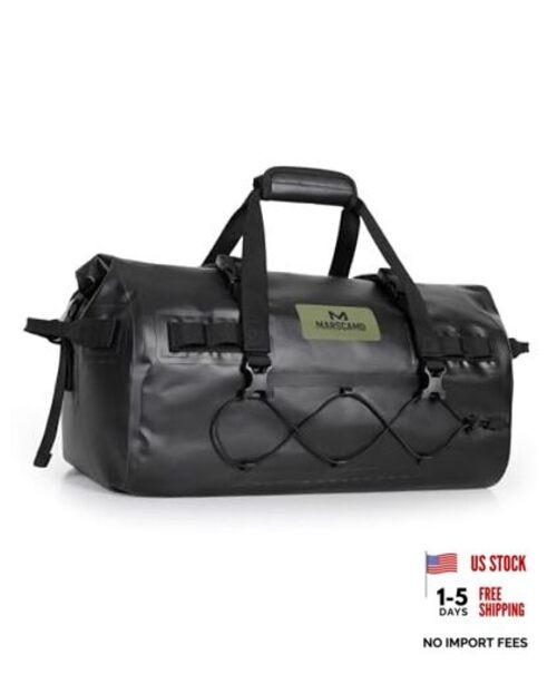 Waterproof Motorcycle Dry Bag, Tail Saddle Luggage with 4 Quick 30 Liters