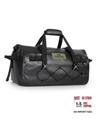 Waterproof Motorcycle Dry Bag, Tail Saddle Luggage with 4 Quick 30 Liters