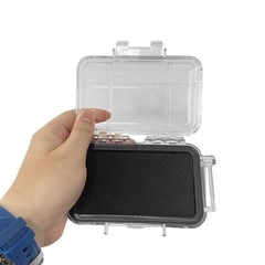 Lightweight Waterproof Case with Clear Design and Built in Foam for Small Items
