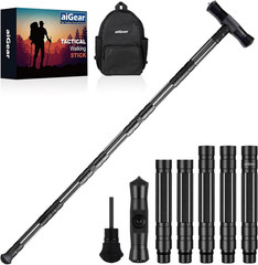 G2 Tactical Hiking Stick, 5-Section Heavy Duty Walking Staff for Men Women, Aero