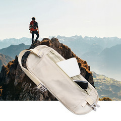 Security Waist Bag for Travel Slim Concealed Zipper Pocket for Cards Cash Phone