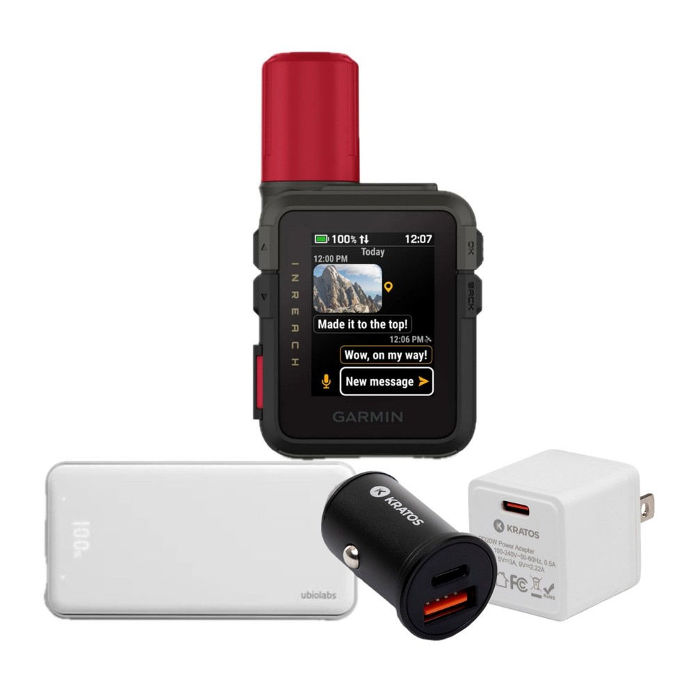 Garmin inReach Mini 3 Plus SOS Satellite Communicator with Mobile Accessories