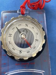 NEW VINTAGE Ruler COMPASS SUN WATCH /magnifying Glass NICE LOOK