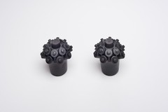 Pair of Extended Wear Vulcanized Rubber Tips for Trekking Poles