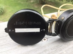 Vintage LENSATIC Compass – JAPAN – Use for Hiking Direction Etc.