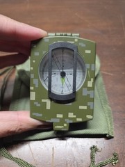 SE Military Lensatic And Prismatic Sighting Survival Emergency Compass And Pouch