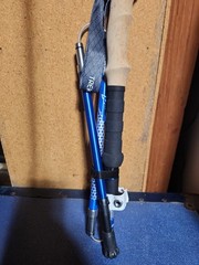 Telescopic Walking Stick Adjustable Hiking TrekkingAnti-shock Emergency Security