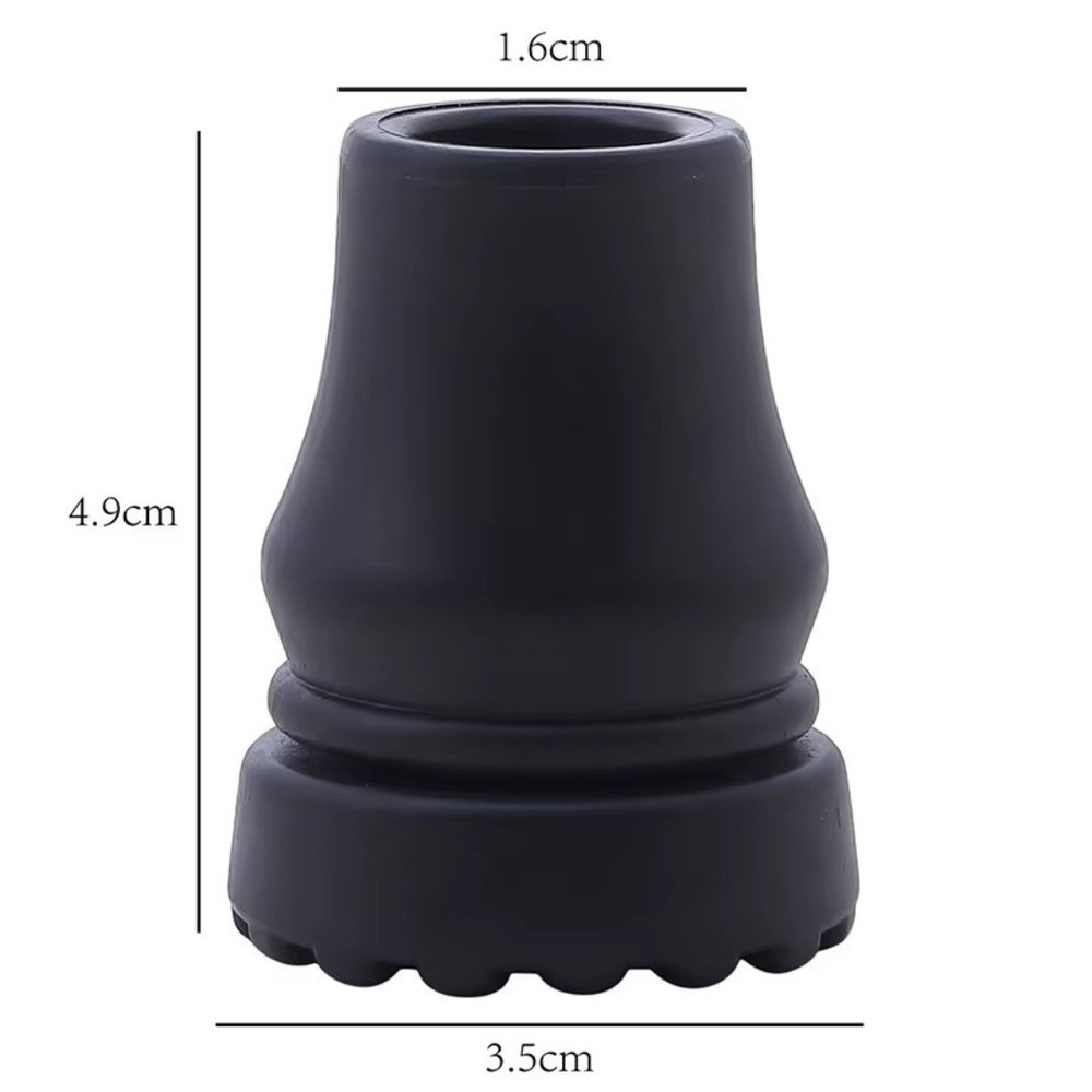 Anti-Slip Walking Stick Crutch Cane Rubber Tip Pad Cover 16-22mm Hiking UK