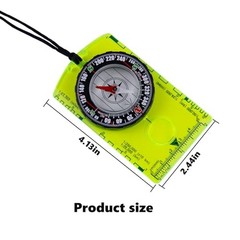 Abvsdu 2 Pieces Orienteering Compass, Superior Hiking Survival Compass for
