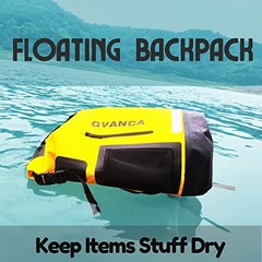 Waterproof Dry Bag Backpack for Kayaking, Roll Top Kayak Dry 35L Yellow