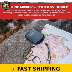 TurnOnSport Sighting Compass with Mirror for Navigation & Hiking