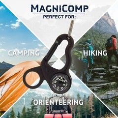 Sun Company MagniComp – Compass/Magnifier/Carabiner