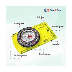 Orienteering Compass Hiking Backpacking Compass | Advanced Scout Compass Camp…