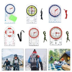 Orienteering Compasses with Ruler, Magnifiers, Reading, Camping Field Compasses