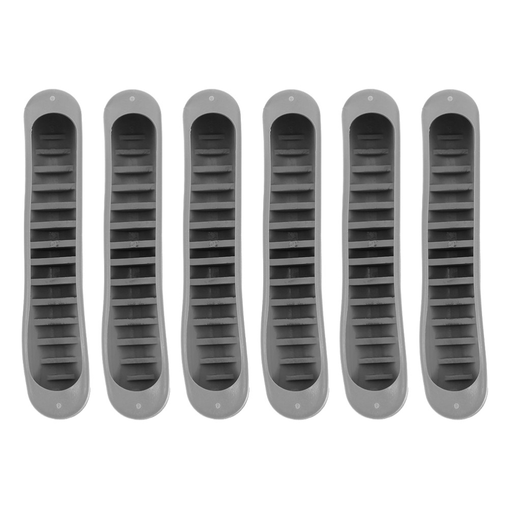 3 Pairs Ergonomic Underarm Crutch Pads Durable Grey Tpr Cushion for Walking