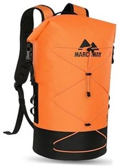 Floating Roll Top Dry Bag, Flexible Lightweight TPU Waterproof 20L Orange