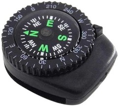 2Pcs Slip-On Watch Band Compass, Black Mini Watch Strap Button Compass, Remov…