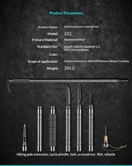 Multi-Functional Hiking Pole fits Outdoor Camping Hiking