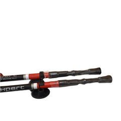 New Balance Expert Walking Poles Ergonomic Grip Wrist Strap Red/Black 2pk New