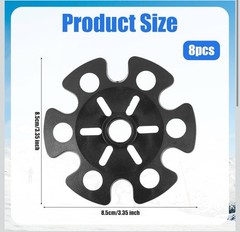 8pcs Ski Pole Baskets Replacement, Snowflake Basket for Trekking Pole, Replac…