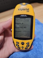 Magellan eXplorist 200 Handheld GPS Unit Waterproof Hiking Geocache Portable