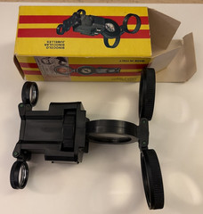 Optic Wonder 3 x 35 Vintage Wondascope Italy Compass Magnifying Binocular in Box