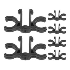 6 Pcs Walking Stick Holder Clip Trekking Pole Clamp Double Hiking Clips