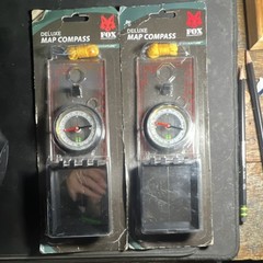 Fox Outdoor Deluxe Map Compass Sighting Mirror Luminous Dial Magnifier Hiking