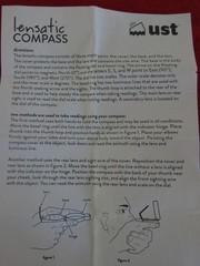 UST Lensatic Folding Compass Easy-to-Read Compact Luminous Shock-Resistant Case