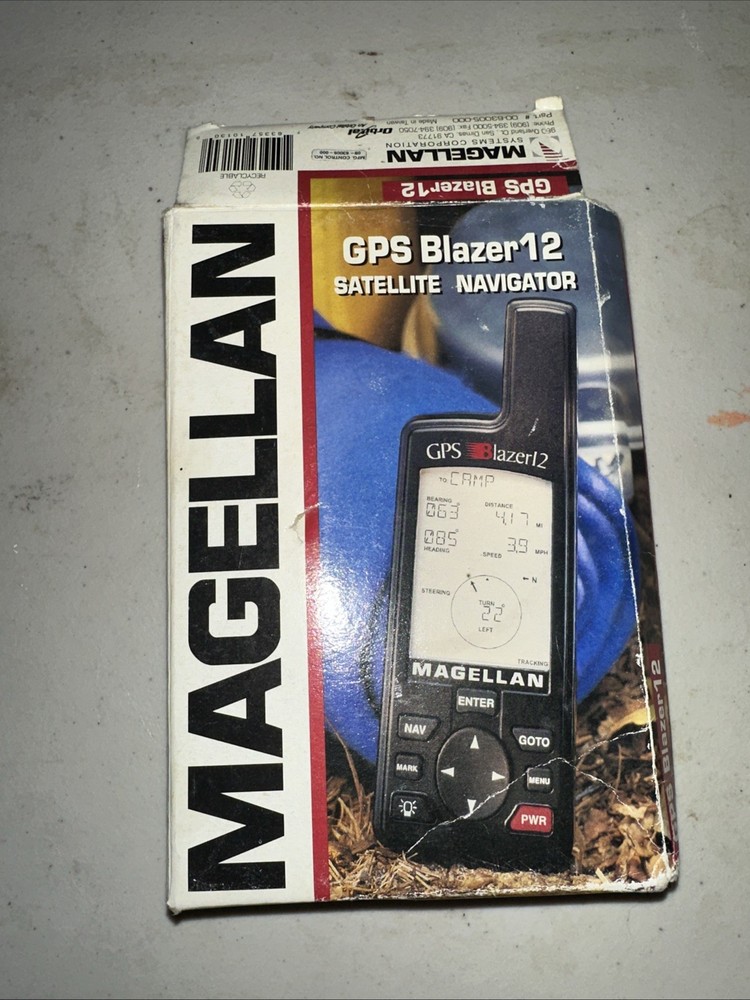 Magellan GPS Blazer 12 Satellite Navigator w/ Manual Outdoors/Hiking Tested