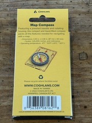 COGHLAN’S Emergency & Survival MAP COMPASS #8162 Compact & Easy NEW IN BOX