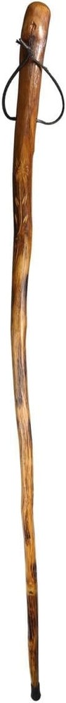 SE 60-Inch Natural Wood Walking Stick with Root Head & Steel Tip – 60″, Brown