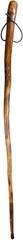SE 60-Inch Natural Wood Walking Stick with Root Head & Steel Tip – 60″, Brown