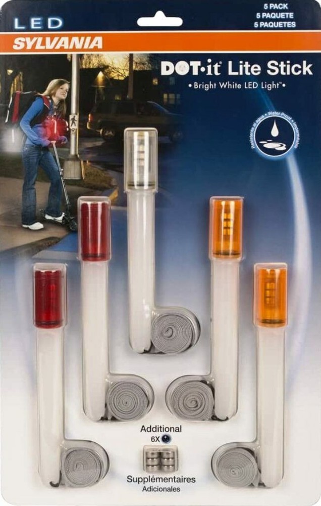 Glow Sticks Emergency, Safety, Security, Camping, Hiking, Bicycle,Walking