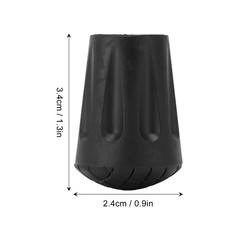10pcs Walking Pole Rubber Tips Non-Slip Design For Hiking Safety