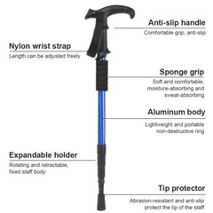 Quick-Lock Trekking Poles – Lightweight & Durable for Mountain Trails​