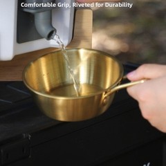 Stainless Steel Rice Wine Serving Bowl Snow Cup Lightweight 18x13x4.5cm
