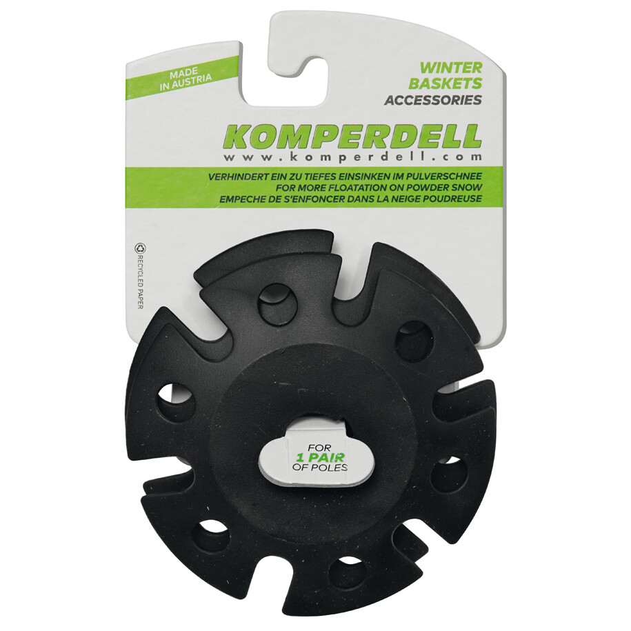 Komperdell Vario XL Teller Winter – Stockzubehör – Ø 10 cm – Schneeteller – Paar