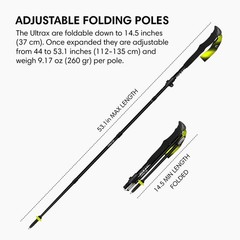 Ultrax Trekking Poles – Ultralight Backpacking Bikepacking Hiking Trails