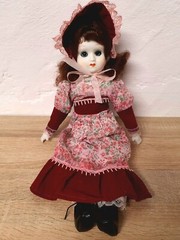 Artist doll porcelain doll 45 cm sleeping eyes collector rarity Vintage