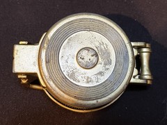 Vintage 1980s Engineer Portable Outdoor Compass – Golden Color