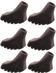 6-8 Pack 11mm Trekking Poles Tips Set Rubber Trek Cane Tips Protectors Hiking