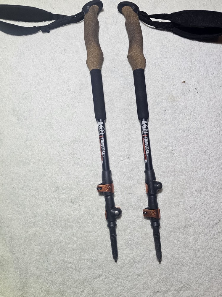REI Co-Op Traverse 7075-T6 Aluminum Trekking Poles, 105-120CM (NO Tips)