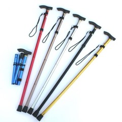 Folding Pole Hiking Cane Walking Stick Adjustable Aluminum Collapsible Travel US