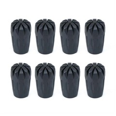 8 Piece Rubber Trekking Pole Tips Hiking Walking Sticks Caps Ends Replacement