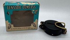 Vintage Lensatic Compass Model 14822 w/ Original Box Land Water Navigation